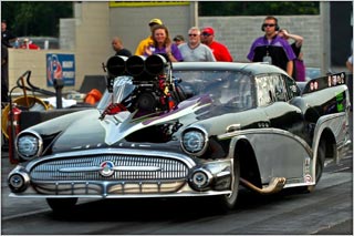 Frank Patille In The CCI Motorsports 57 Buick Pro Mod Atco Raceway