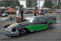 Frank Patille cuts a perfect .000 reaction time at Cecil County Street Car Shootout