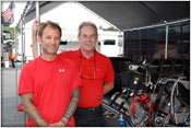 Gerry Capano with crew chief Sandy Buzzy McClain