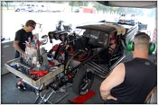 Chris Russo and Jon Salemi Warming Up The Buick Pro Mod In The Pits