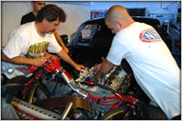 The Buick Pro Mod Getting A Trash In The Pits  At NHRA