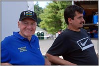 John Mazzoranno hams it up for the camera with Jeff Rodgers