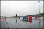 A drenching rain at New England Dragway slows down the weekend racing