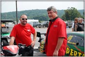 O'Hare's crew chief, Bernie Mac Day with Pete Farber