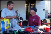 Todd Blades And Frank Patille In The Pits